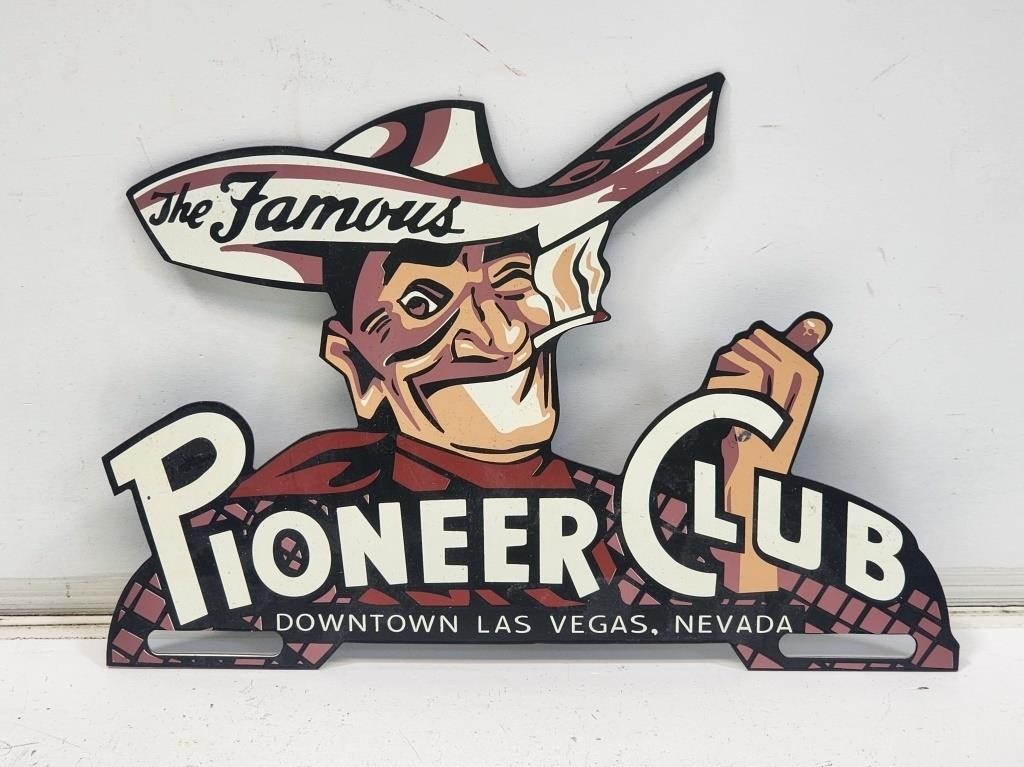 Pioneer Club Las Vegas License Plate Topper