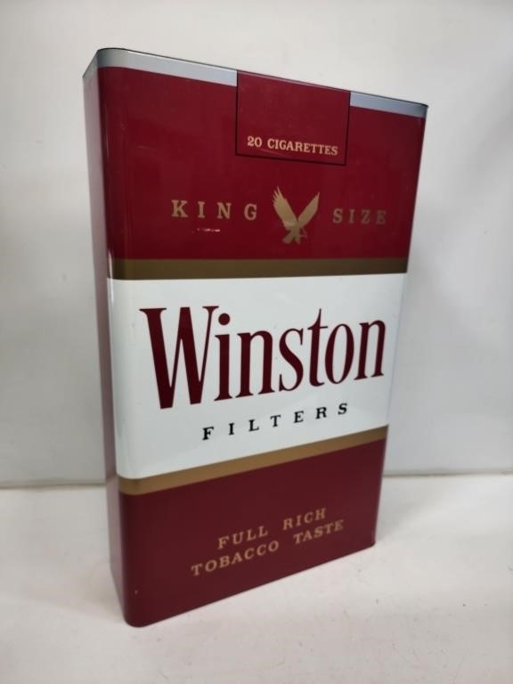 1986 NOS Winston Cigarettes Pack Flange Sign