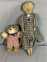Bear And Hand Made Doll