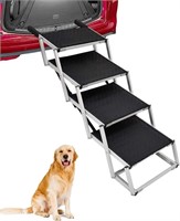 B3107  Dog Car Stairs, Foldable Ramp - 4 Steps