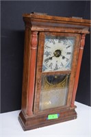 Antique Seth Thomas Clock w/Weights,Pendulum & Key