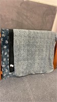 3 velvet throw/blankets