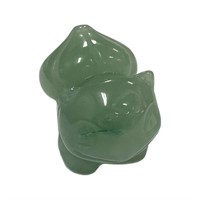 Natural Green Aventurine Bulbasaur Pokemon Carved