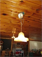 (3) Vintage GE Pendant Lights Swag Lamps CUSTOM