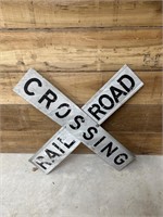 4 ft. Railroad Crossing  metal sign