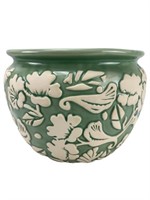 Very Beautiful Light Green Floral Flower Pot