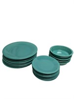 Vintage Fiestaware Turquoise dishes HLC JJJA