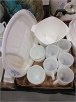 Corning ware Mugs, Sauce maker, Cups, Fish Tray