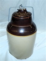 Antique The Weir #2 Stoneware Jar Crock