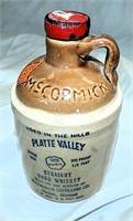 Vtg McCormick Platte Valley Corn Whiskey Jug
