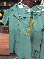 vintage girl scout uniform with braid