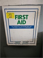 FIRST AID KIT. BUYER MUST TAKE OFF THE WALL