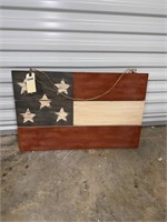Wooden American flag wall/porch dexor