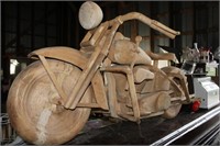 Wooden Harley Motorcycyle / 5Ft l
