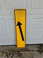 "Arrow" Metal Road Sign