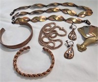 Variety of Copper Looking Jewelry
