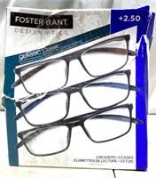 Foster Grant Design Optics Eyewear +2.50 *2pack