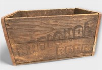 National Beer Wooden Shipping Crate