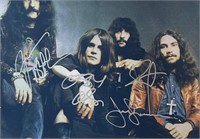 Autograph COA Black Sabbath Photo