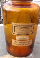 Vintage Apothecary Jar w/ Glass Stopper