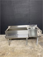 Cocktail Station w/ 110 lb Ice Bin,Stainless Steel