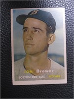 1957 TOPPS #112 TOM BREWER BOSTON RED SOX