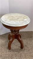 Small round marble top stand, marble needs