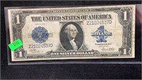 1923 $1 Silver Certificate Horseblanket Large Note