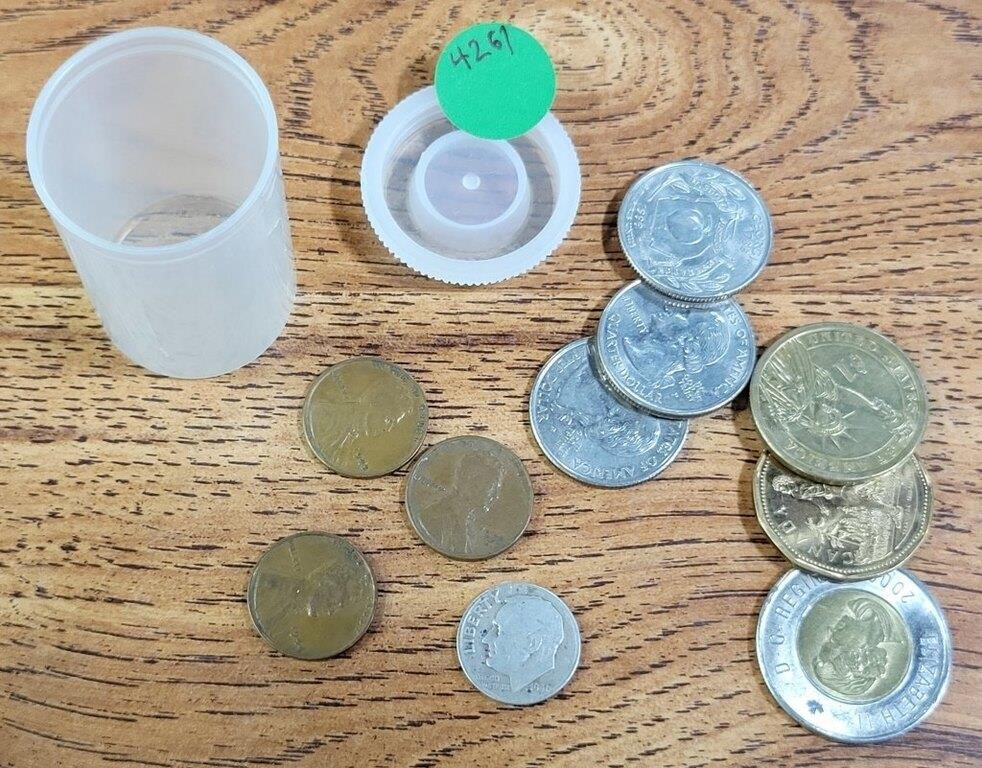 LOT OF APPROX 10 ASSORTED COINS