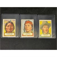 (3) 1952 Topps Look N See Cards