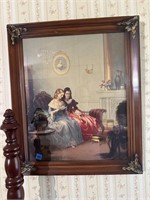 Vintage Framed Print Of Two Ladies In