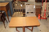 Chairs (2) and Folding Table