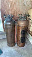 Two Vintage Fire Extinguishers