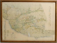Antique 1917 Ventura California Map