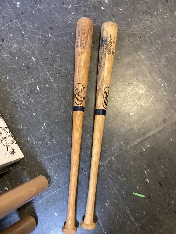 2 wood bats