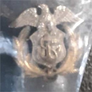 Military pin 1/20 10K-sterling