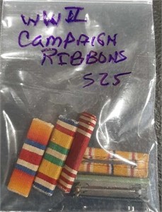 WW11 campaign ribbons