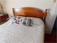 5 Pcs Full Maple Bedroom Set(Headboard, Footboard,