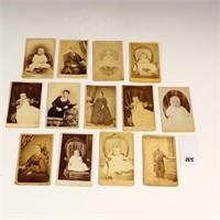 Thirteen antique photos