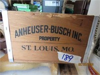 Anheuser-Busch Inc. small wooden box - 6 inches