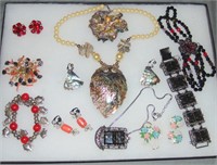 Tray lot of Vintage Designer Jewelry