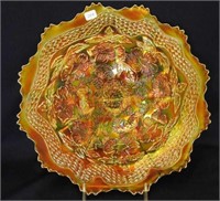 Two Flowers ftd chop plate - marigold