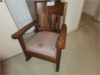 Antique Quartersawn Rocking Chair