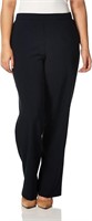 Briggs New York Women's Flat Front Pull On Pant
