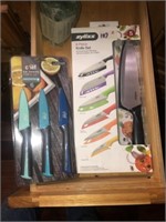(2) Kitchen Knife Sets