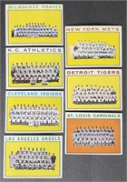 1964 Topps Baseball Team Cards Lot of 12 Cards