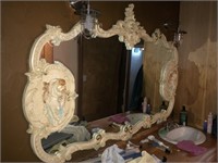 Carved Wood Mirror ( 64" W x 46"T)
