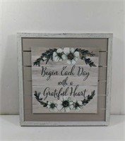 Decorative Begin Each Day With a Grateful Heart