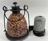 Vintage Outdoor Mosaic Glass Lantern & Diffuser