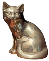 Brass Cat Figure